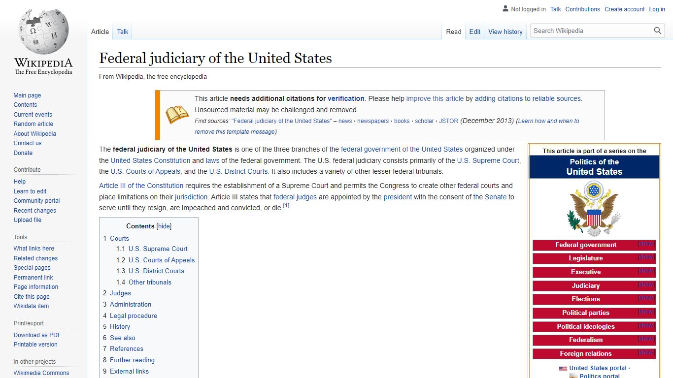 Federal judiciary of the United States - Wikipedia